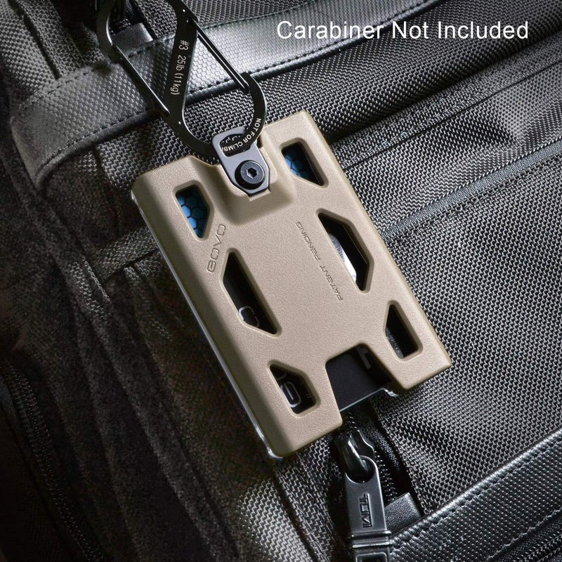 GOVO T4 Badge Holder No-Clip Version - Durable Polycarbonate ID Card Holder Holds 1 to 4 Cards - Image 2